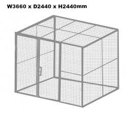 Eurocage Mesh Security Cage - Painted Warehouse Ladder