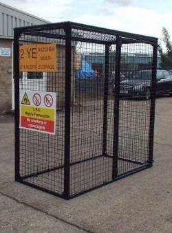 Britgas Gas Bottle Cage - 10 x 47kg Cylinder Storage WGC35 - H1800 x W1800 x D900mm