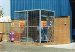 Eurocage Mesh Security Cage - Galvanised - Two Sided 2440x2440x1220mm IPO-005