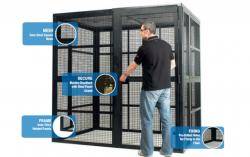 Knox Storage Cage - High Security Cages (Extra Wide) Warehouse Ladder