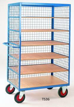 Heavy Duty Steel Shelf Trucks  TS36 Warehouse Ladder