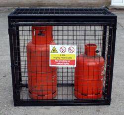 Britgas Gas Bottle Cage - 3 x19kg Cylinder WGC05 - H900 x W1000 x D500mm