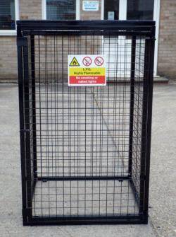 Britgas Gas Bottle Cage - 6 x 19kg Cylinders WGC15 - H1700 x W1000 x D500mm Warehouse Ladder