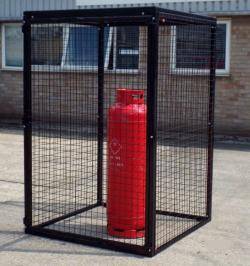 Britgas Gas Bottle Cage - 9 x 47kg Cylinder Storage WGC30 - H1800 x W1200 x D1200mm