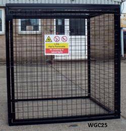 Britgas Gas Bottle Cage - Medium Cylinder Storage Warehouse Ladder